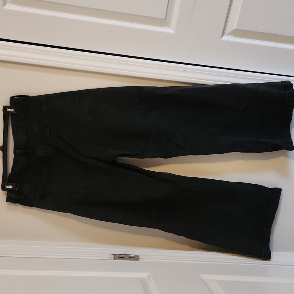 Gap High Rise Stride Black Wide-Leg Women Jeans Size 31 12R - Picture 2 of 3